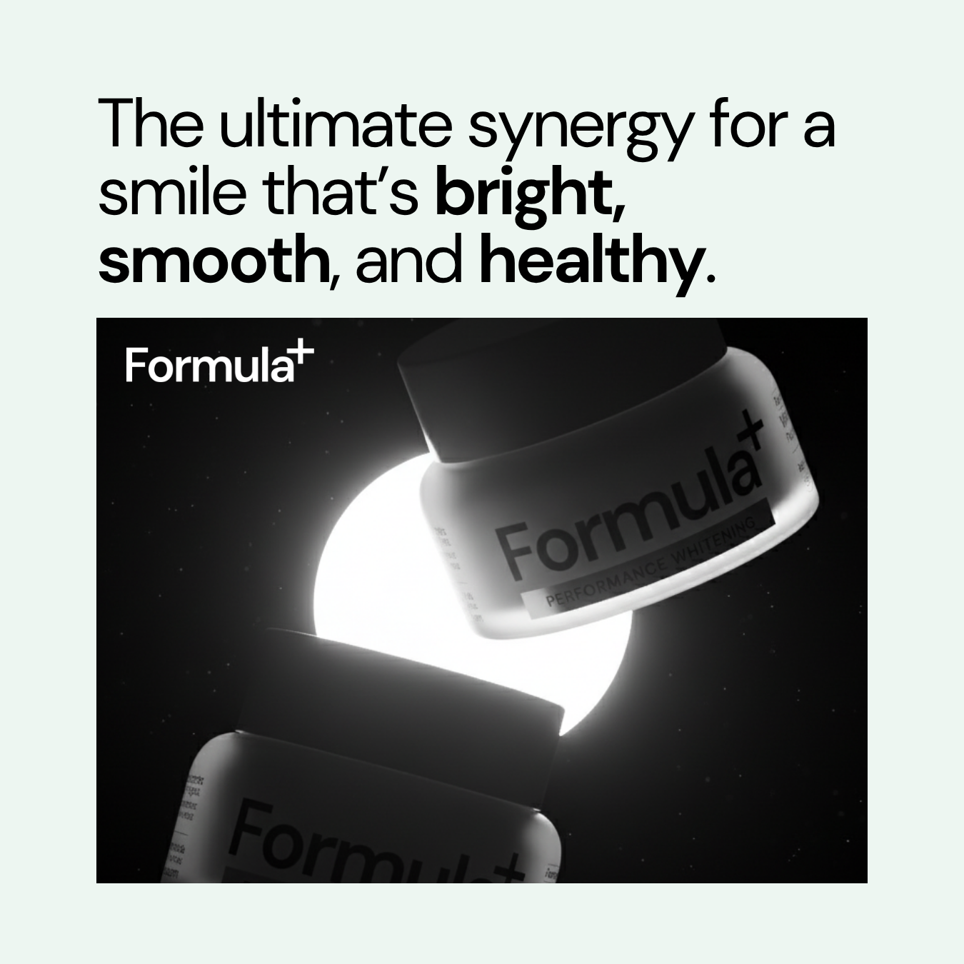 Formula+ synergy explanation in front of the sun
