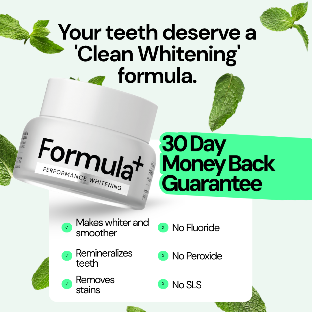 Whitening powder with money back guarantee