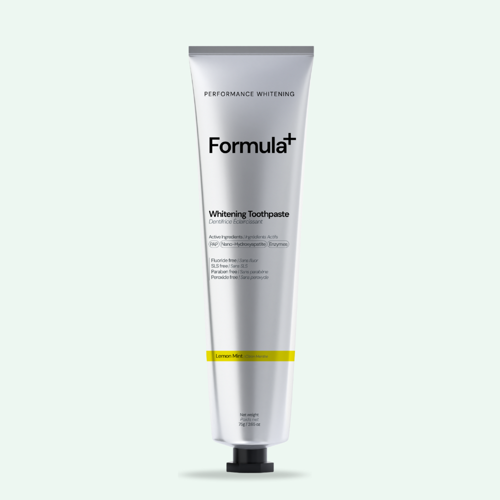 Formula Plus Performance Whitening tube on a white background